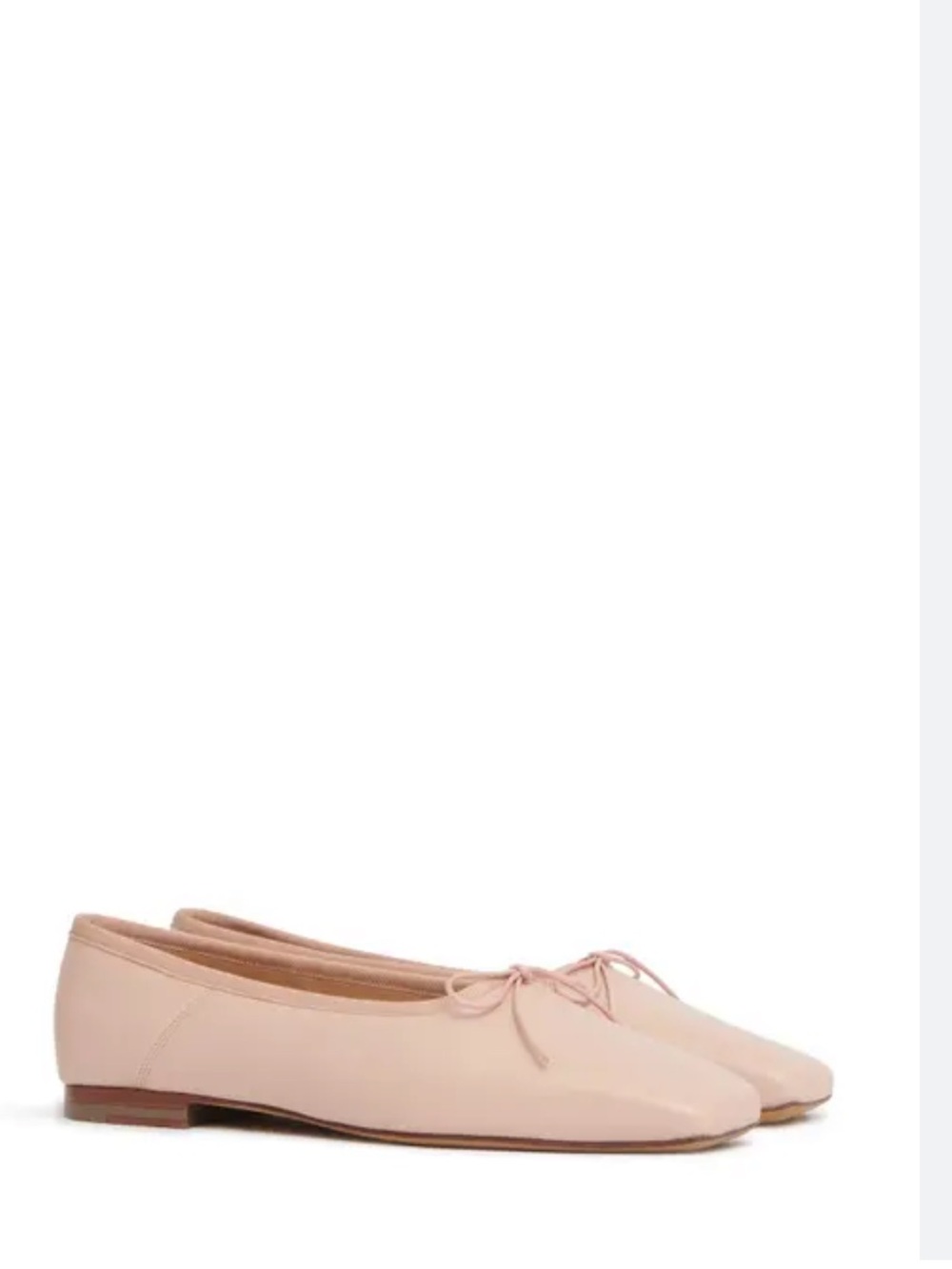 Sz38-Mansur Gavriel Cipri Leather Ballet Flats - Picture 5 of 5